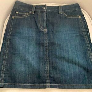 Ann Taylor Denim Mini Skirt